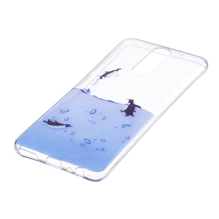 Pattern Printing IMD TPU Protection Cover for Huawei Mate 10 Lite / nova 2i / Maimang 6 / Honor 9i (India) - Lovely Penguin-2