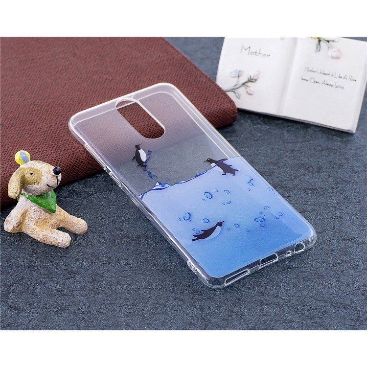 Pattern Printing IMD TPU Protection Cover for Huawei Mate 10 Lite / nova 2i / Maimang 6 / Honor 9i (India) - Lovely Penguin-4