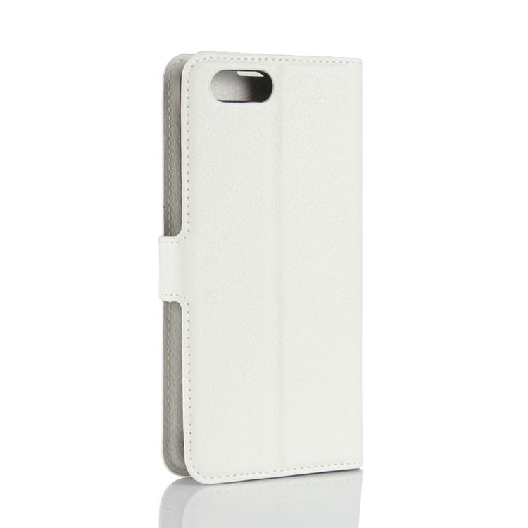 Litchi Skin PU Leather Wallet Stand Phone Case for Huawei Honor View 10 / V10 - White-6