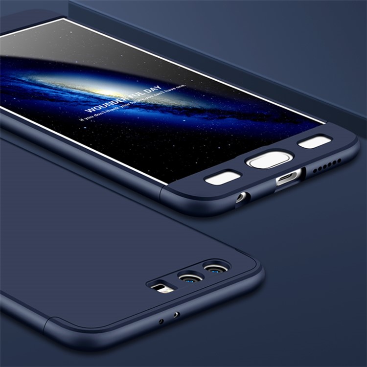 Detachable All-wrapped Matte Hard PC Back Case for Huawei Honor 9 - Blue