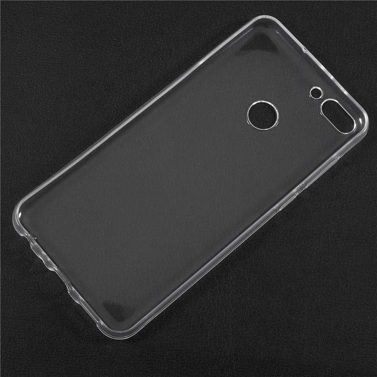 Accessoire De Cas De Téléphone TPU Transparent Transparent Transparent Ultra-mince Pour Huawei P Smart / Profiter 7s