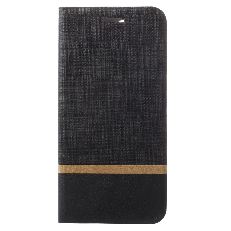 Bi-color Cross Texture Leather Case with Card Holder for Huawei nova 2s - Black-3
