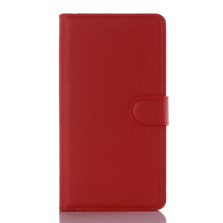 Lychee Wallet Leather Stand Case Cover for Huawei Mate 8 / Ascend Mate8 - Red-1