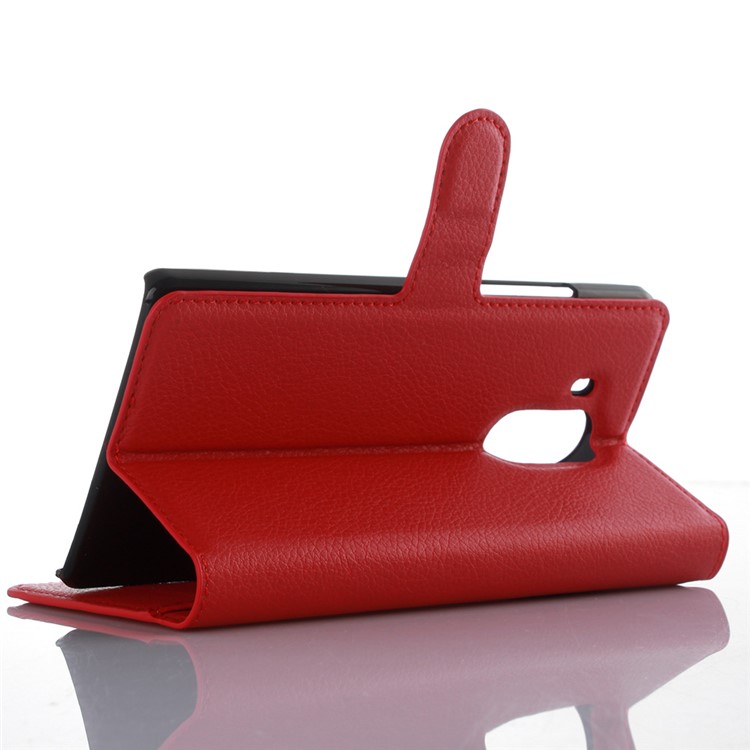 Lychee Wallet Leather Stand Case Cover for Huawei Mate 8 / Ascend Mate8 - Red-5