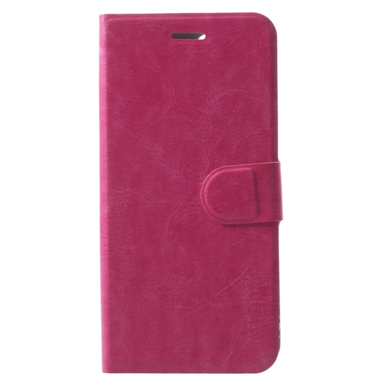 For Huawei nova 2s Crazy Horse Texture Card Holder Leather Case Built-in Steel Sheet - Rose-2
