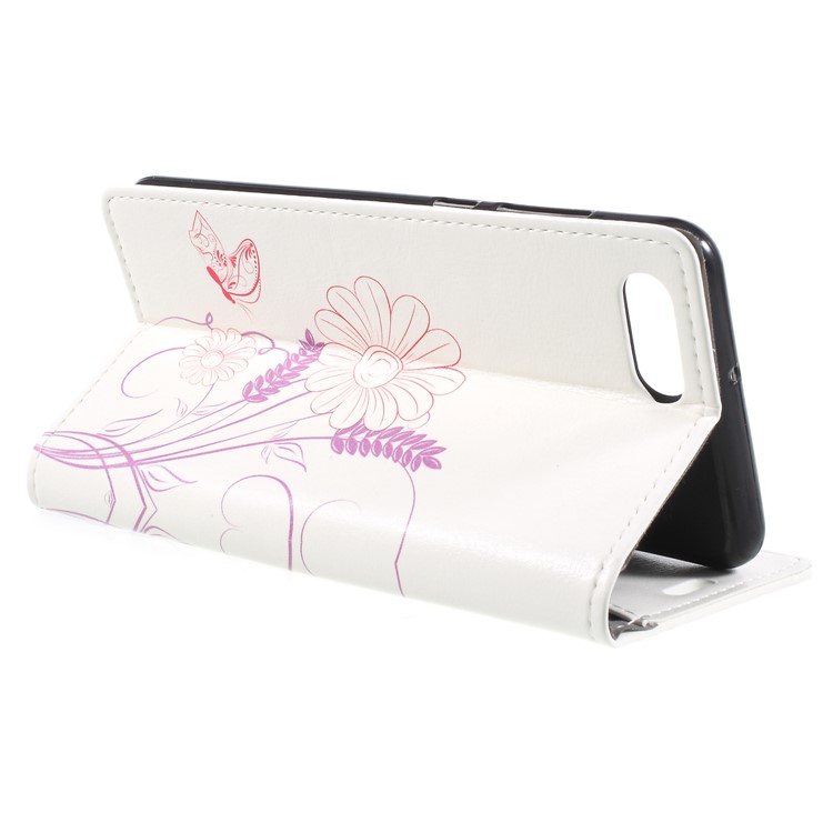 Pattern Printing Leather Wallet Stand Case Cover for Huawei nova 2s - Butterfly and Flower-5