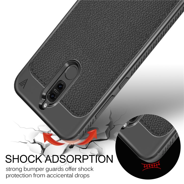 LENUO Gentlemen Series Soft TPU Case for Huawei Mate 10 Lite / nova 2i / Maimang 6 / Honor 9i (India) - Black-5