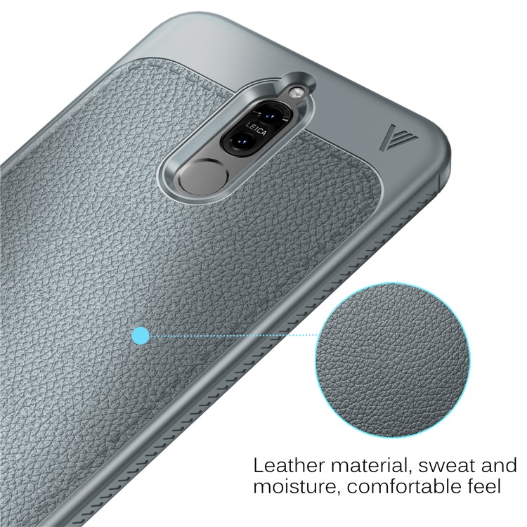 LENUO Gentlemen Series Soft TPU Back Case for Huawei Mate 10 Lite / nova 2i / Maimang 6 / Honor 9i (India) - Grey-4