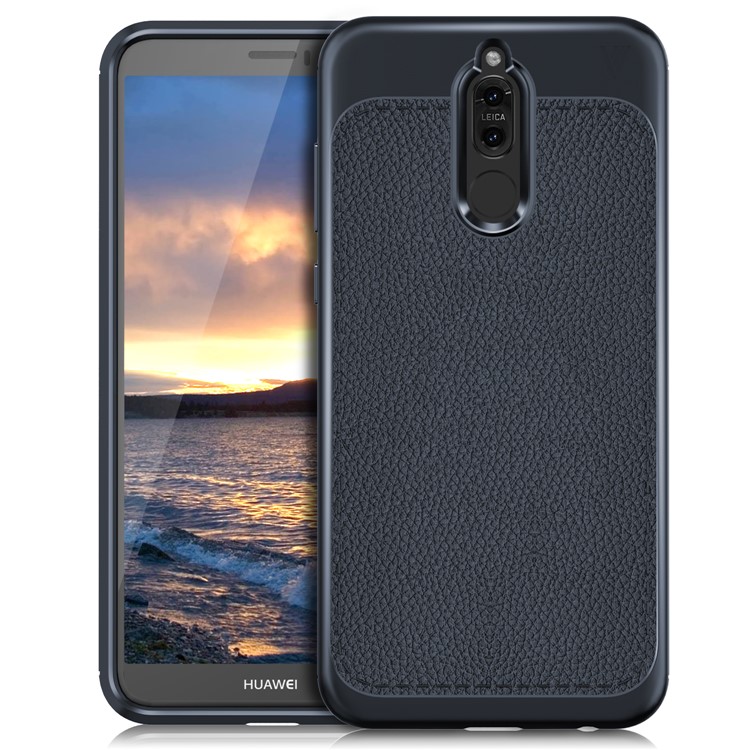 LENUO Gentlemen Series Soft TPU Cover Case for Huawei Mate 10 Lite / nova 2i / Maimang 6 / Honor 9i (India) - Dark Blue-3