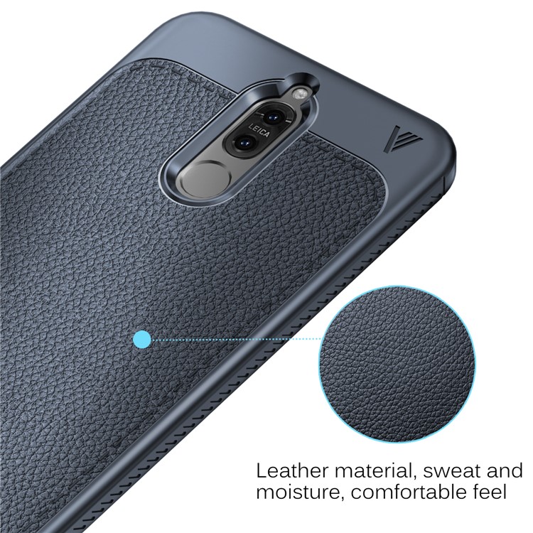 LENUO Gentlemen Series Soft TPU Cover Case for Huawei Mate 10 Lite / nova 2i / Maimang 6 / Honor 9i (India) - Dark Blue-4