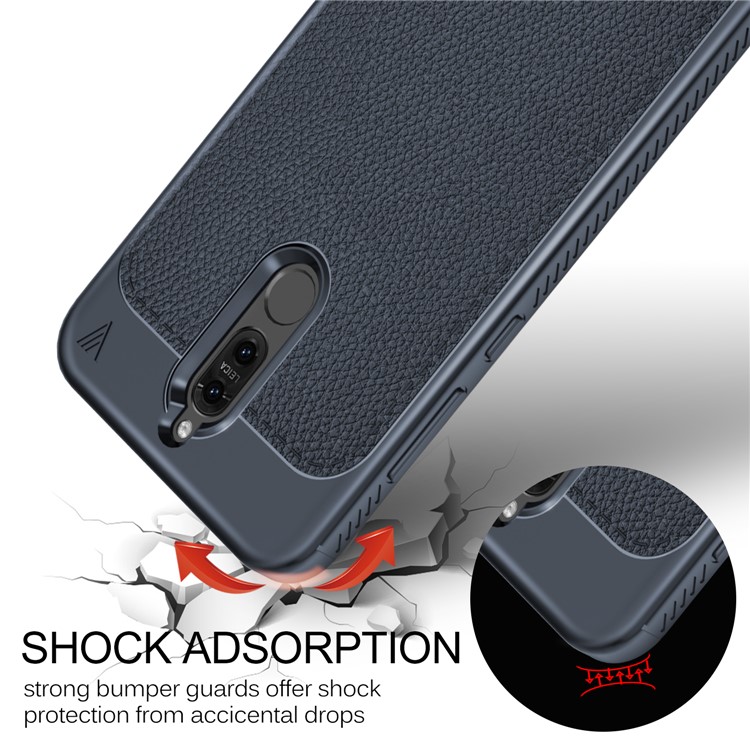 LENUO Gentlemen Series Soft TPU Cover Case for Huawei Mate 10 Lite / nova 2i / Maimang 6 / Honor 9i (India) - Dark Blue-5