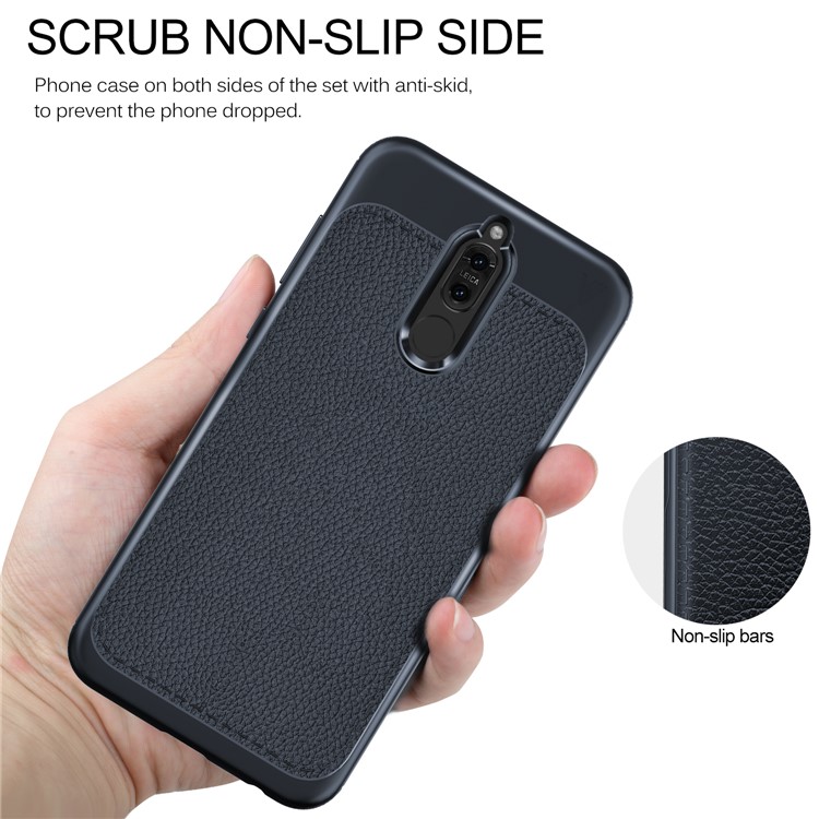 LENUO Gentlemen Series Soft TPU Cover Case for Huawei Mate 10 Lite / nova 2i / Maimang 6 / Honor 9i (India) - Dark Blue-7