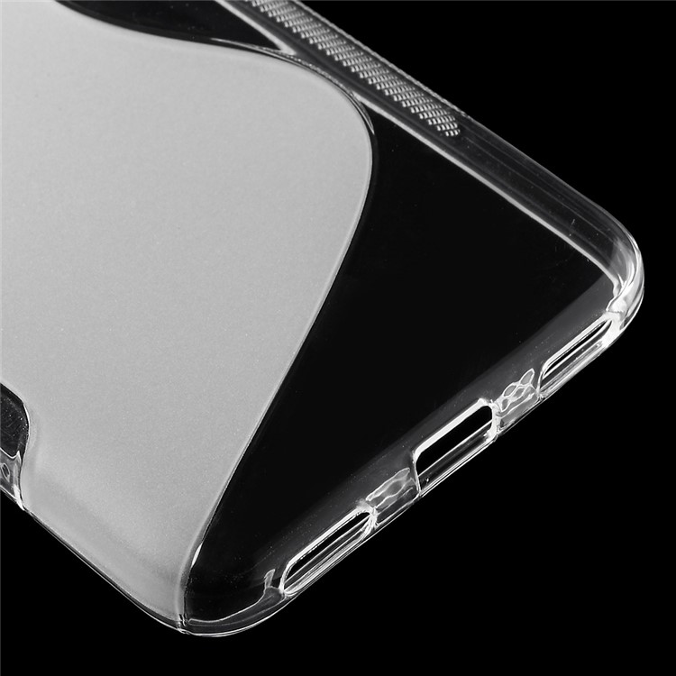 S Shape TPU Skin Cover for Huawei Honor 4A / Y6 - Transparent-5