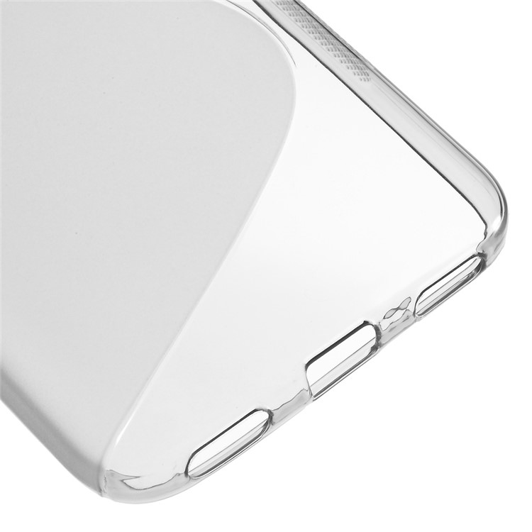 S Shape Gel TPU Case Accessory for Huawei Honor 4A / Y6 - Grey-5