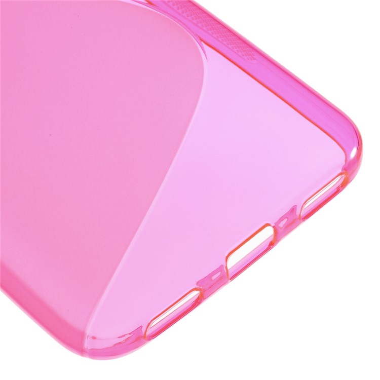S Shape TPU Mobile Phone Cover for Huawei Honor 4A / Y6 - Rose-5