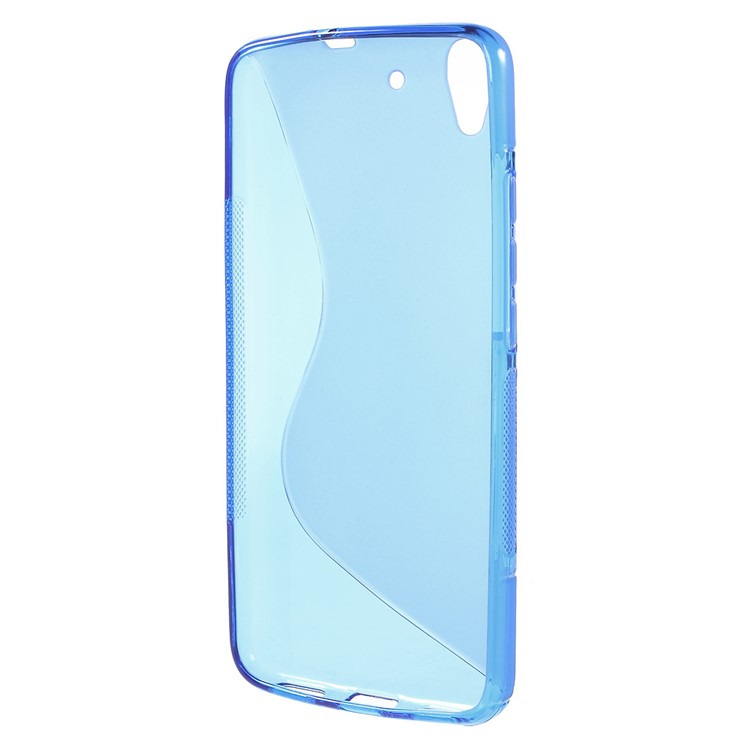 S Shape TPU Gel Case Shell for Huawei Honor 4A / Y6 - Blue-2