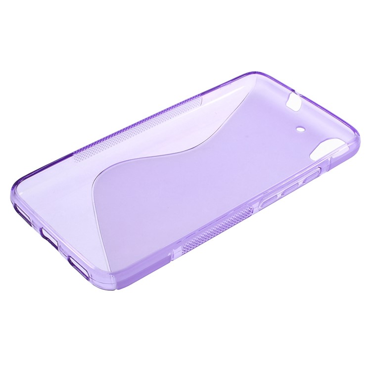 S Shape Gel TPU Cover Accessory for Huawei Honor 4A / Y6 - Purple-3