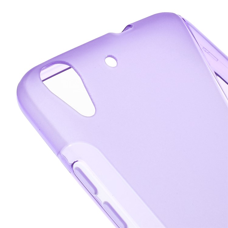 S Shape Gel TPU Cover Accessory for Huawei Honor 4A / Y6 - Purple-4