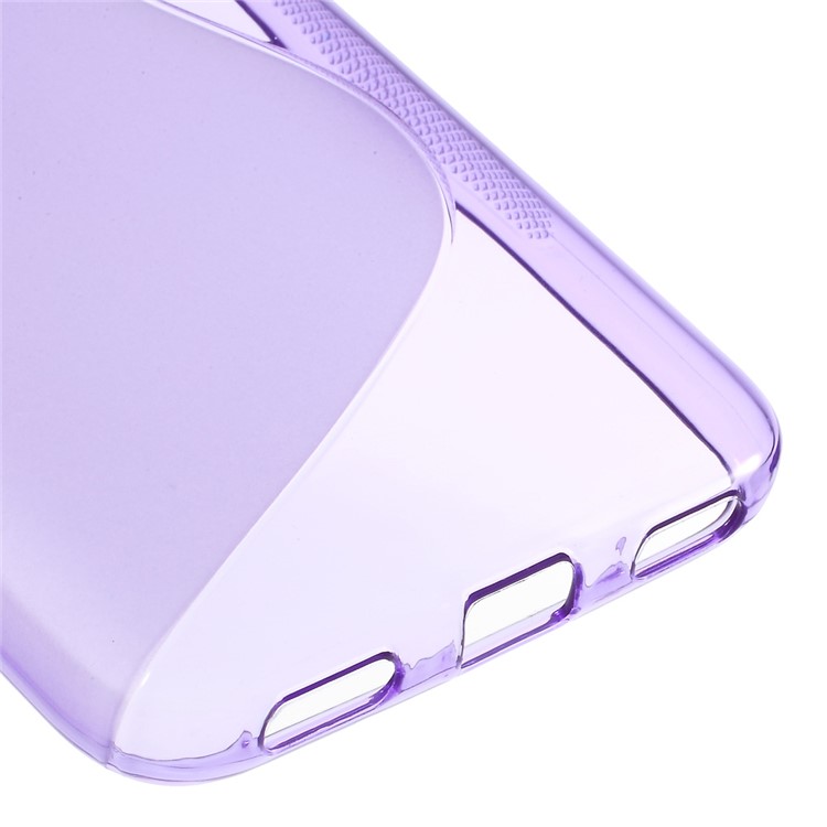 S Shape Gel TPU Cover Accessory for Huawei Honor 4A / Y6 - Purple-5