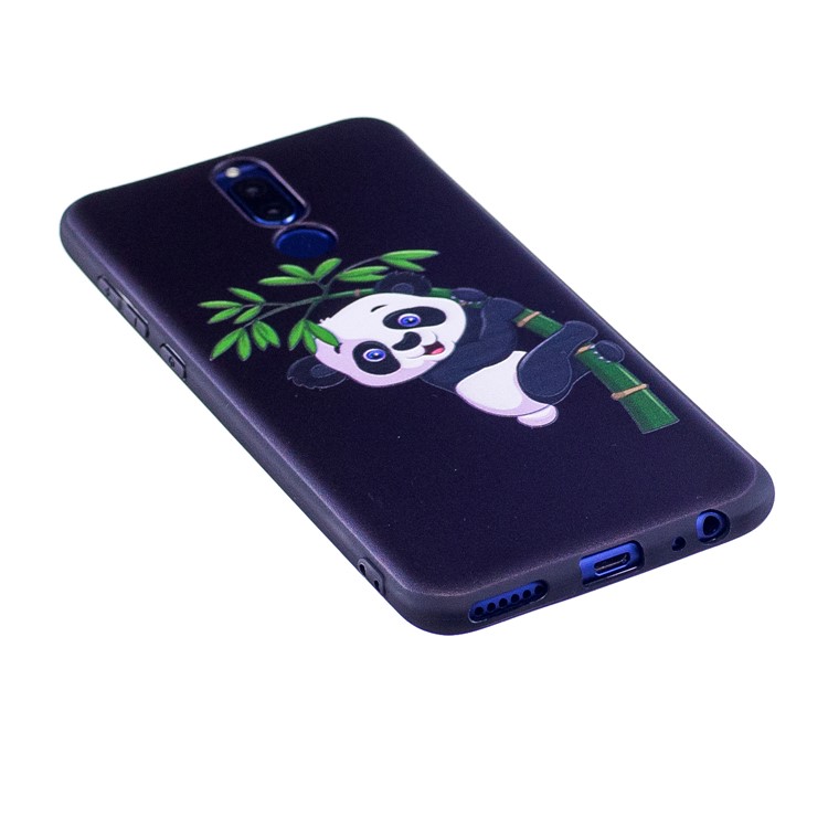 Soft Embossed Pattern Printing TPU Protective Cover for Huawei Mate 10 Lite / nova 2i / Maimang 6 / Honor 9i (India) - Panda on Bamboo-3