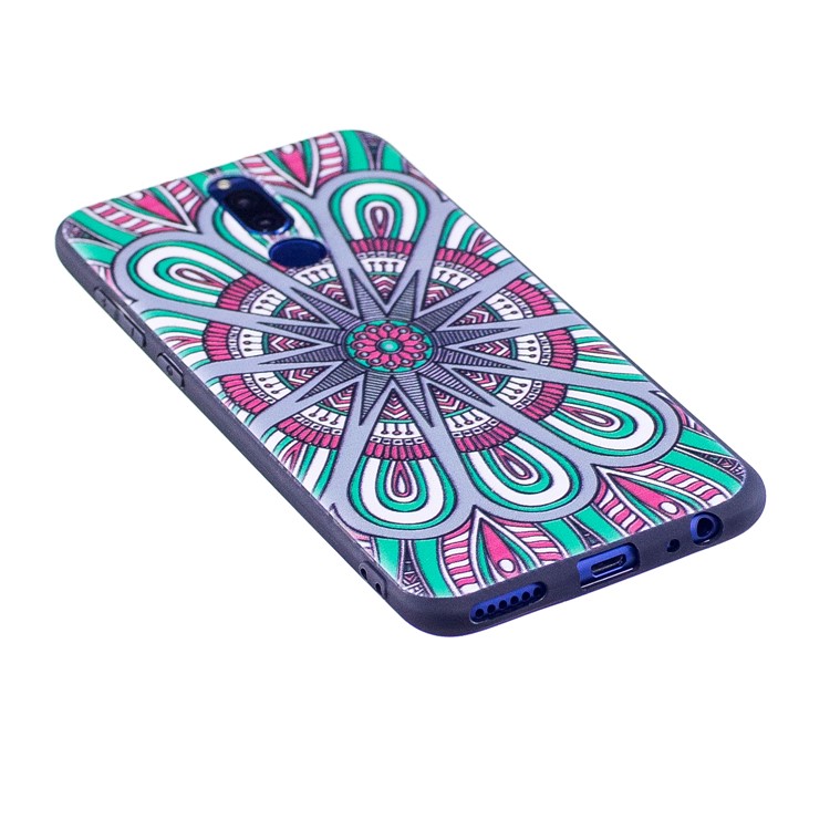 Soft Embossed Pattern Printing TPU Protective Mobile Phone Case for Huawei Mate 10 Lite / nova 2i / Maimang 6 / Honor 9i (India) - Ancient Pattern-3