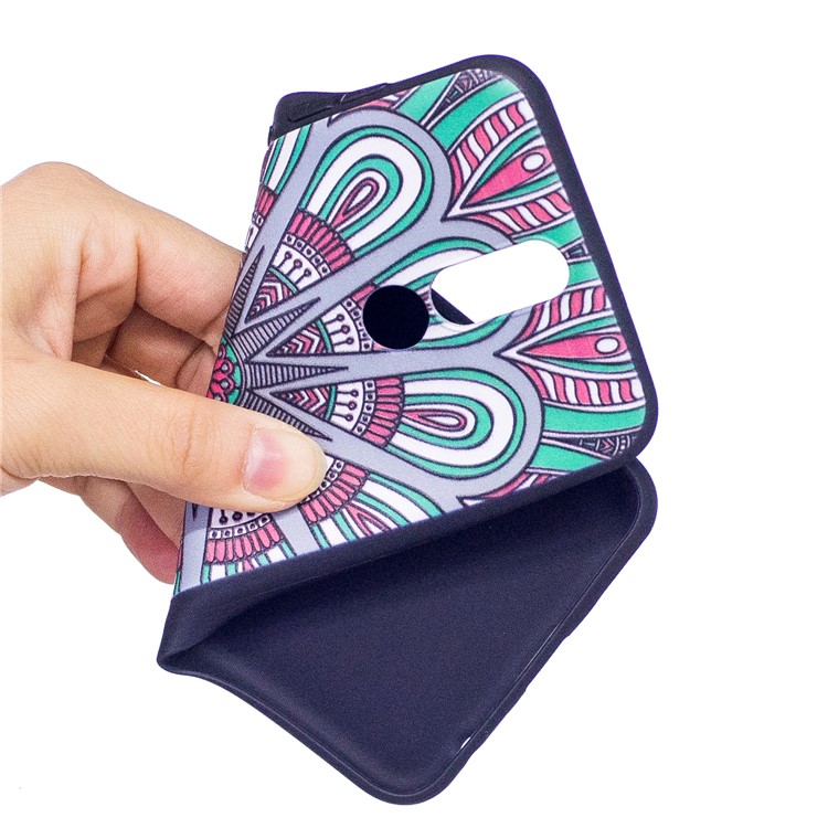 Soft Embossed Pattern Printing TPU Protective Mobile Phone Case for Huawei Mate 10 Lite / nova 2i / Maimang 6 / Honor 9i (India) - Ancient Pattern-5