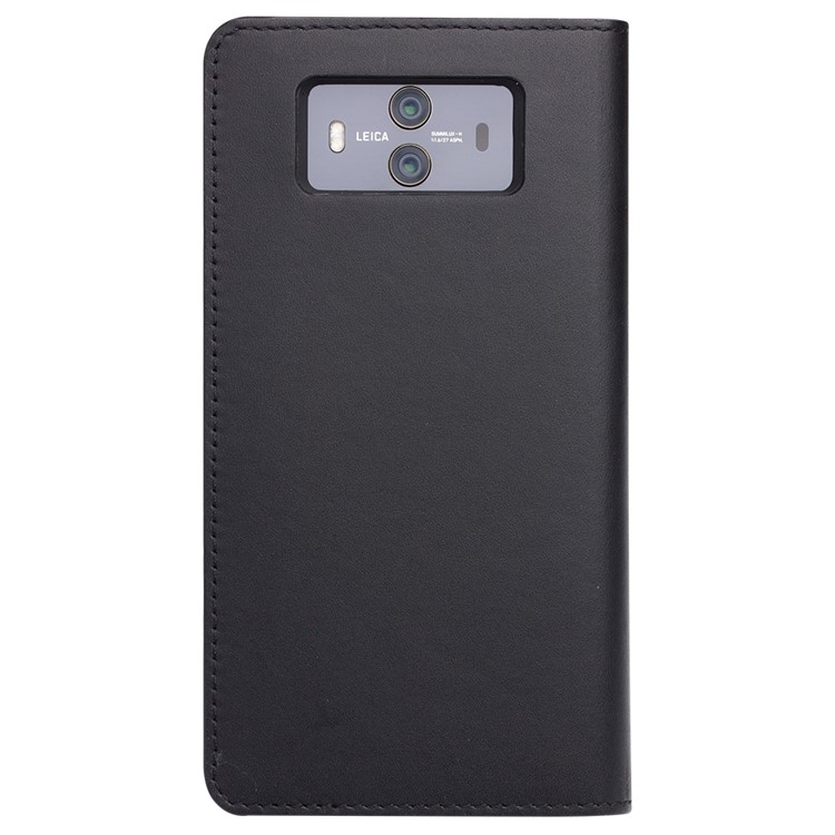 QIALINO Classic Gen II Top Layer Cowhide Leather Wallet Mobile Case for Huawei Mate 10 - Black-4