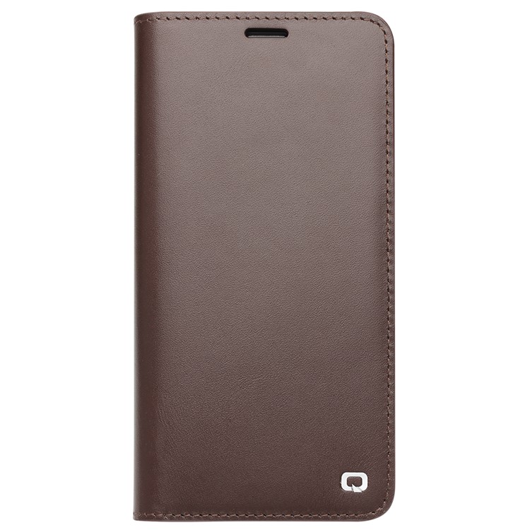 QIALINO Classic Gen II Top Layer Cowhide Leather Wallet Phone Cover for Huawei Mate 10 - Brown-3