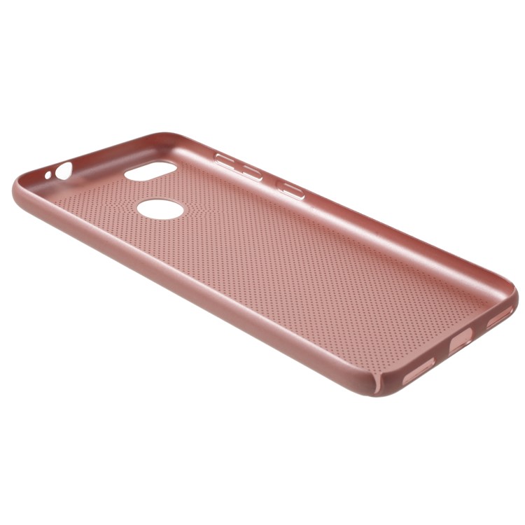 Hollow Mesh Heat Dissipation PC Shell for Huawei P9 lite mini / Y6 Pro (2017) / Enjoy 7 - Rose Gold-3