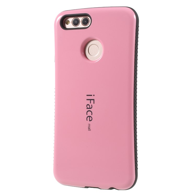 IFACE MALL Hybrid PC + TPU Phone Shell for Huawei Honor 7X - Pink-2