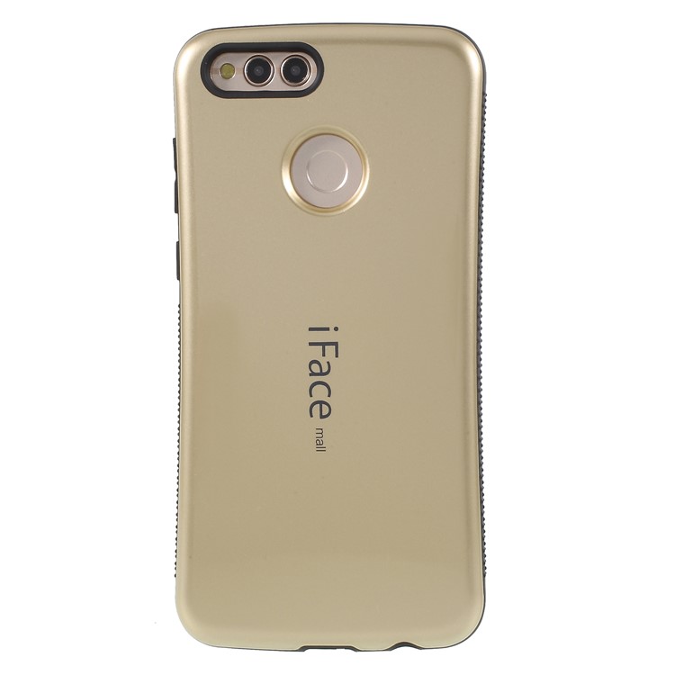 IFACE MALL Hybrid PC + TPU Mobile Cover for Huawei Honor 7X - Gold-1
