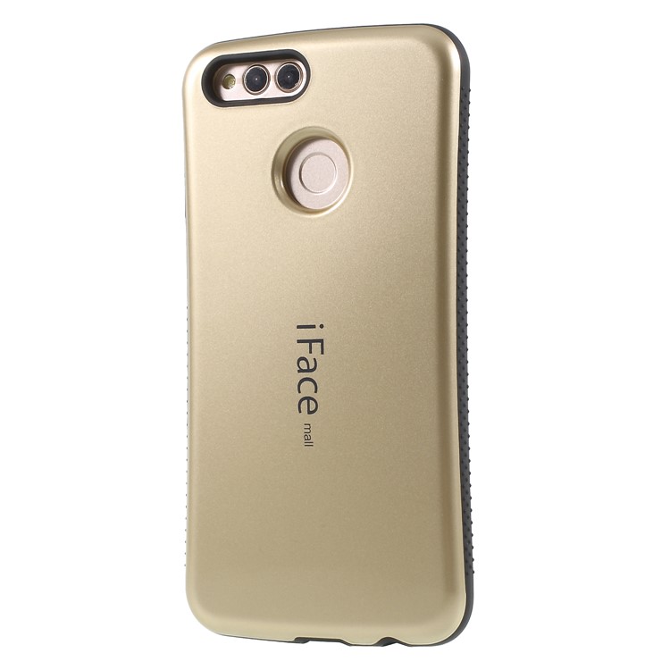 IFACE MALL Hybrid PC + TPU Mobile Cover for Huawei Honor 7X - Gold-2