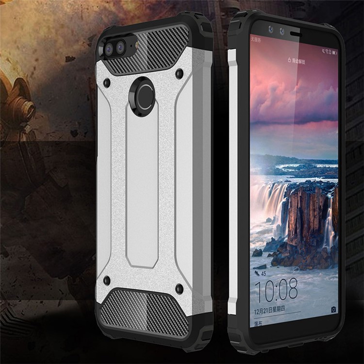 Armor Guard Plastic + TPU Hybrid Cell Phone Shell for Huawei Honor 9 Lite / Honor 9 Youth Edition - White-2