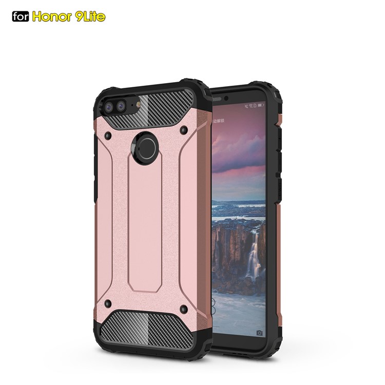 Armor Guard Plastic + TPU Hybrid Shell for Huawei Honor 9 Lite / Honor 9 Youth Edition - Rose Gold-1