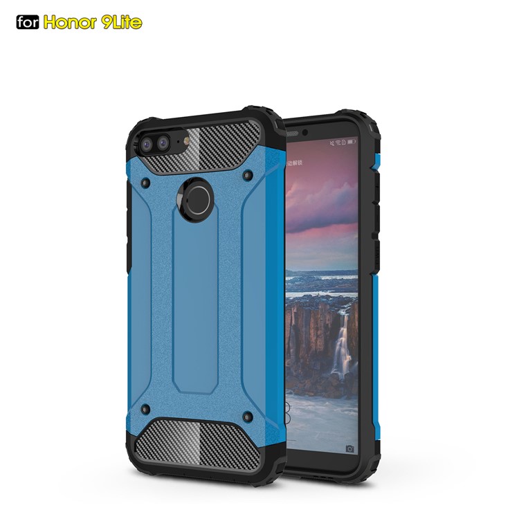 Armor Guard Plastic + TPU Hybrid Back Casing for Huawei Honor 9 Lite / Honor 9 Youth Edition - Baby Blue-1