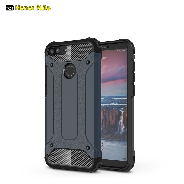 Armor Guard Plastic + TPU Combo Shell for Huawei Honor 9 Lite / Honor 9 Youth Edition - Dark Blue-1
