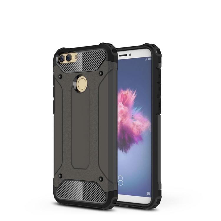 Armor Guard Plastic + TPU Combo Casing for Huawei P Smart / Enjoy 7S - Bronze-1