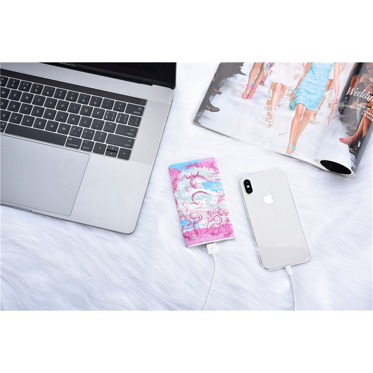 ICARER SPACE Patterned Ultra-thin 5000mAh Power Bank for iPhone Samsung Huawei - Winds and Clouds-11