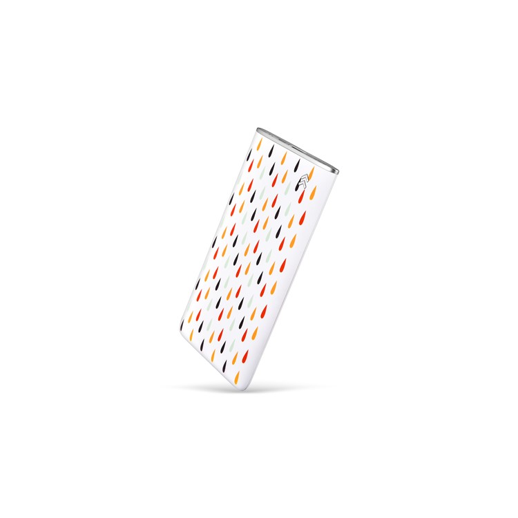 ICARER SPACE Patterned Ultra-thin 5000mAh Portable Battery for iPhone Samsung Huawei - Colorful Water Drops-12