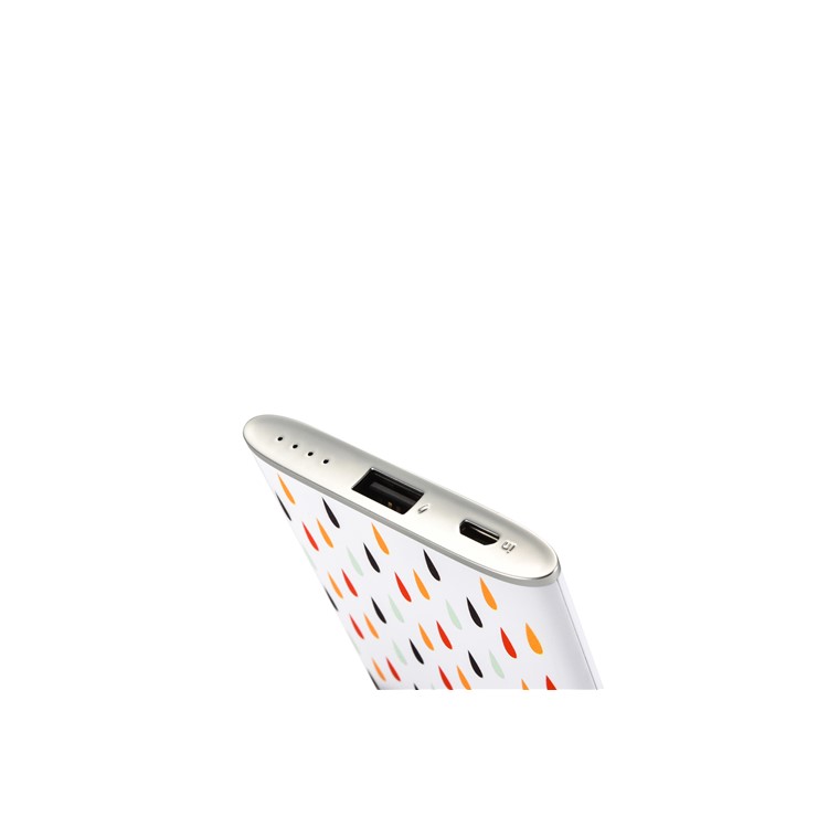 ICARER SPACE Patterned Ultra-thin 5000mAh Portable Battery for iPhone Samsung Huawei - Colorful Water Drops-9