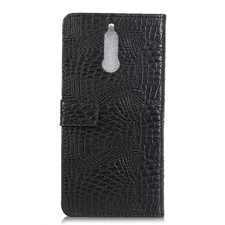 Crocodile Texture PU Leather Wallet Case for Huawei Mate 10 Lite / nova 2i / Maimang 6 / Honor 9i (India) - Black-2