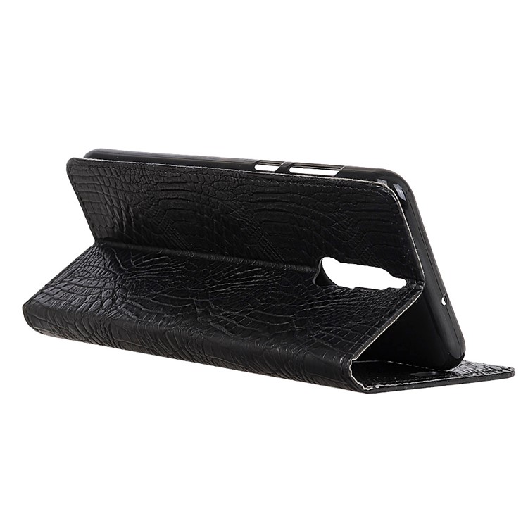 Crocodile Texture PU Leather Wallet Case for Huawei Mate 10 Lite / nova 2i / Maimang 6 / Honor 9i (India) - Black-4