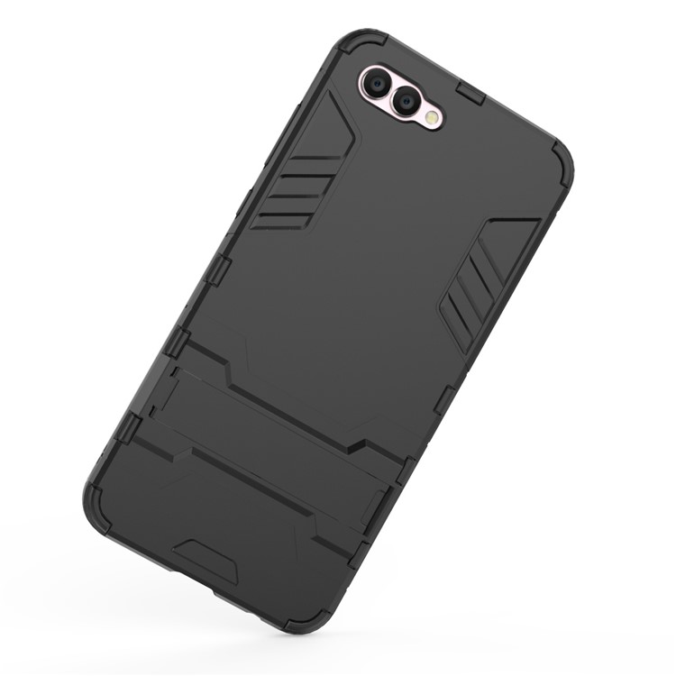 Cool Plastic TPU Hybrid Cover with Kickstand for Huawei nova 2s - Black-7