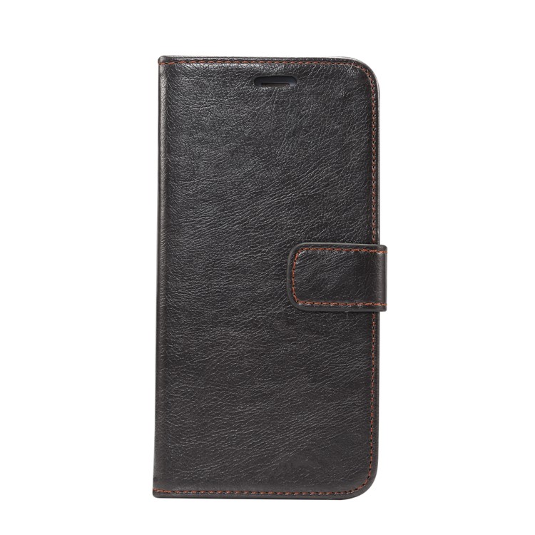 Crazy Horse Leather Phone Casing for Huawei Mate 10 Lite / nova 2i / Maimang 6 / Honor 9i (India) - Black-2