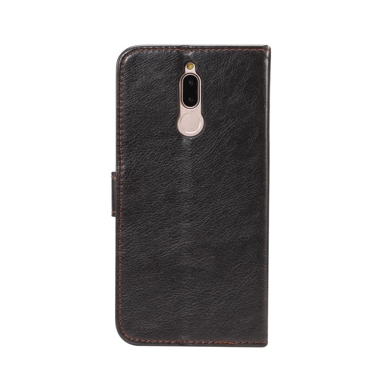Crazy Horse Leather Phone Casing for Huawei Mate 10 Lite / nova 2i / Maimang 6 / Honor 9i (India) - Black-3