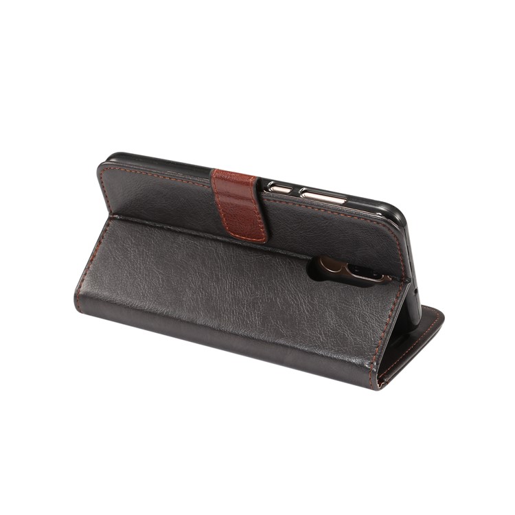 Crazy Horse Leather Phone Casing for Huawei Mate 10 Lite / nova 2i / Maimang 6 / Honor 9i (India) - Black-5