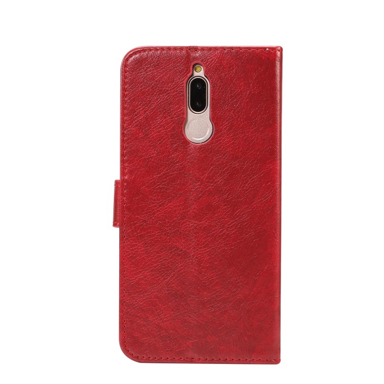 Crazy Horse Leather Phone Cover for Huawei Mate 10 Lite / nova 2i / Maimang 6 / Honor 9i (India) - Red-3