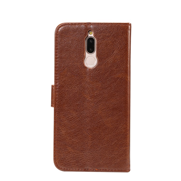 Crazy Horse Leather Phone Case for Huawei Mate 10 Lite / nova 2i / Maimang 6 / Honor 9i (India) - Coffee-3
