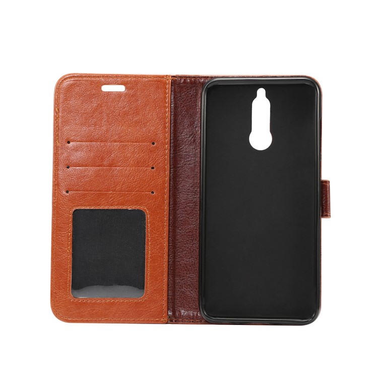 Crazy Horse Leather Phone Shell for Huawei Mate 10 Lite / nova 2i / Maimang 6 / Honor 9i (India) - Brown-4