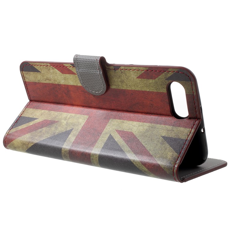 Patterned Leather Wallet Phone Case for Huawei Honor V10/View 10 - Retro UK Flag-4